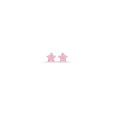 Luca Barra Girl's Earrings in Pink Enamel Steel
