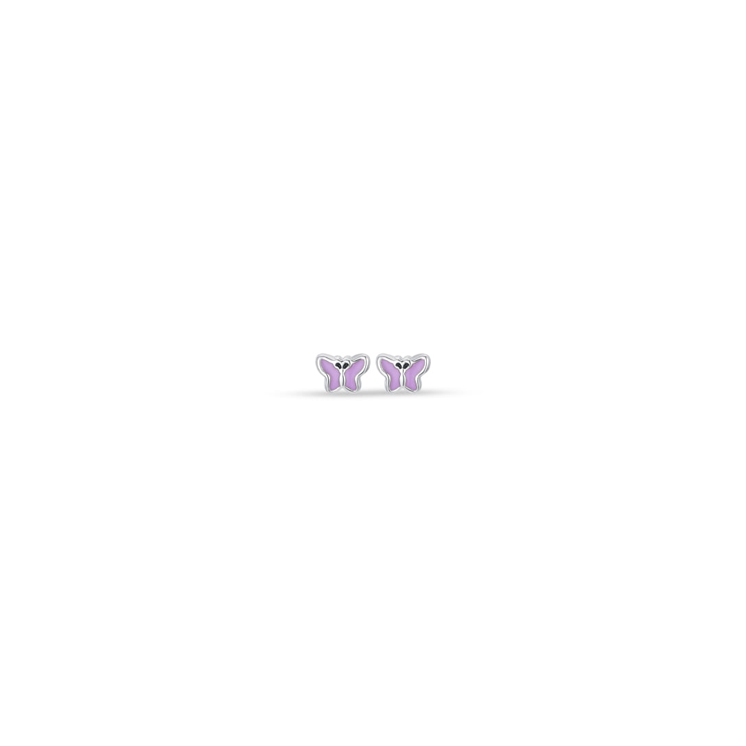 Luca Barra Girl's Earrings in Purple Enamel Steel | Kids and Teens | Kids and Teens Girl Accessories | Kids and Teens Girl Earrings | Kids Girls (3 YRS -16 YRS)