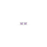 Luca Barra Girl's  Earrings in Purple Enamel Steel