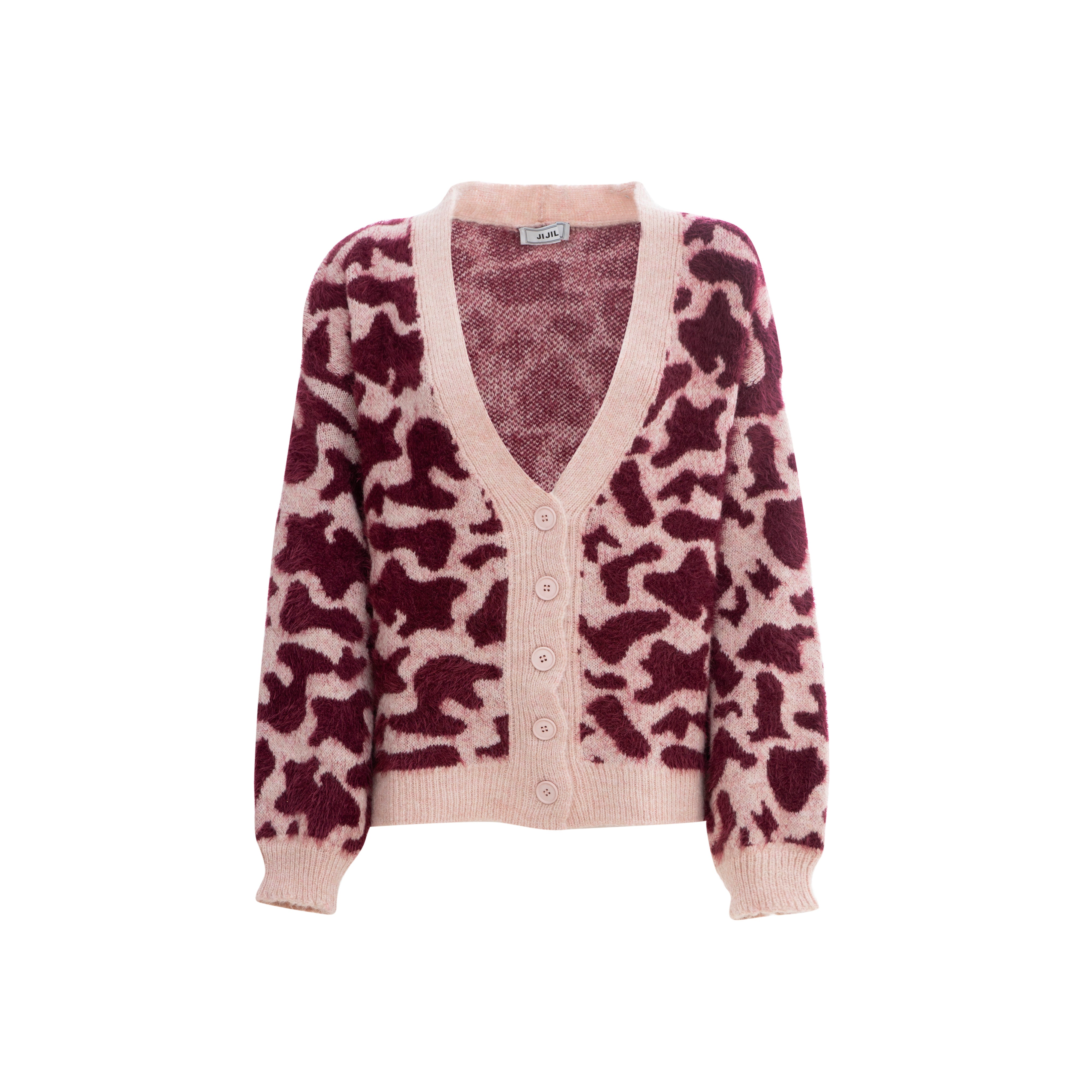 Jijil Women's Animalier Dark Wine Cardigan | Cardigan | Clothing | GCC | Qatar National Day | Women | Women All Clothing | Womens | Womens Fashion Jijil Women's Animalier Dark Wine Cardigan | Cardigan | Clothing | GCC | Qatar National Day | Women | Women All Clothing | Womens | Womens Fashion