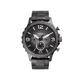 Fossil Men's Nate Chronograph Smoke Stainless Steel Watch