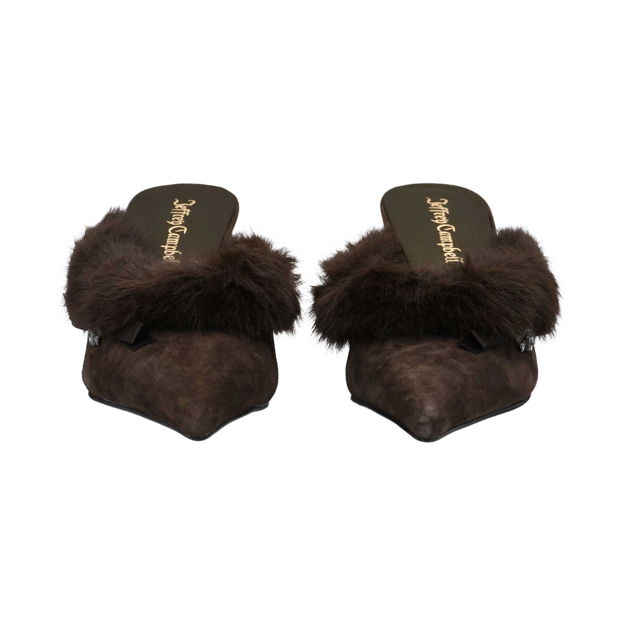 Jeffrey Campbell Women’s Rococo Brown Olive Combo Heel Shoe – Buy Now Online