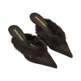 Jeffrey Campbell Women’s Rococo Brown Olive Combo Heel Shoe – Buy Now Online