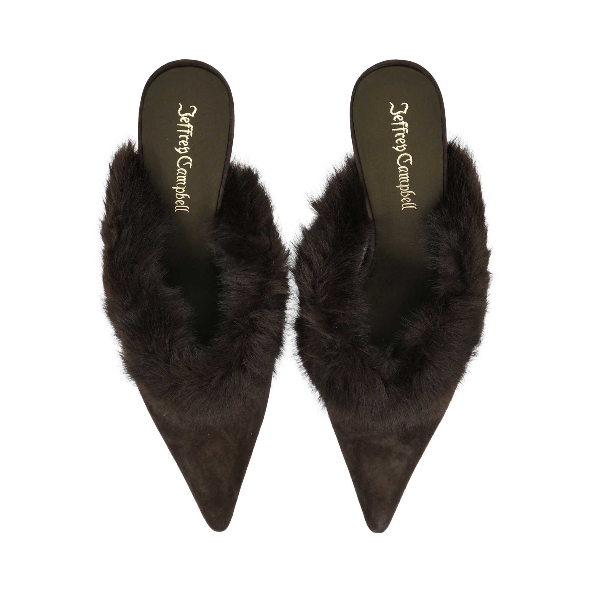 Jeffrey Campbell Women’s Rococo Brown Olive Combo Heel Shoe – Buy Now Online