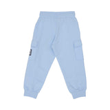 Joggers back view of the Aigner Kids boys blue logo tape  jogging suit. Shop the Collection Online.