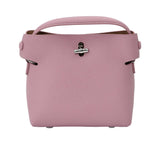 Karisma Bamboo-Lock Grained Satchel, a piece that balances classic structure with organic-inspired hardware.