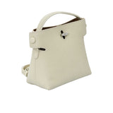 Karisma Bamboo-Lock Grained Satchel, a piece that balances classic structure with organic-inspired hardware.