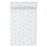 Kissy Kissy Kids New Born Boy's White & Blue Blanket