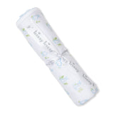 Kissy Kissy Kids New Born Boy's White & Blue Blanket