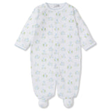 Kissy Kissy Kids New Born Boy's White & Blue Sleepsuit Set