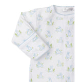 Kissy Kissy Kids New Born Boy's White & Blue Sleepsuit Set