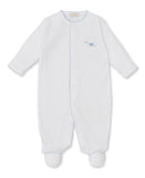 Kissy Kissy Kids New Born Boy's White Sleepsuit Set