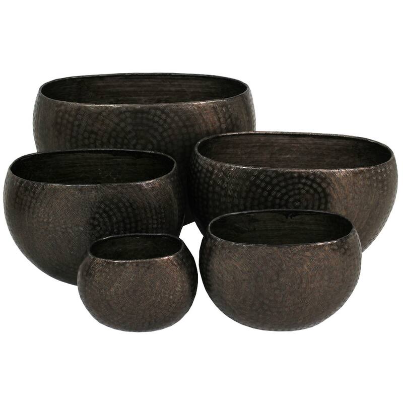 Kersten Planter Aluminium Bronze Set of 5 Pcs | Home and Furniture Home | Vase Kersten Planter Aluminium Bronze Set of 5 Pcs | Home and Furniture Home | Vase