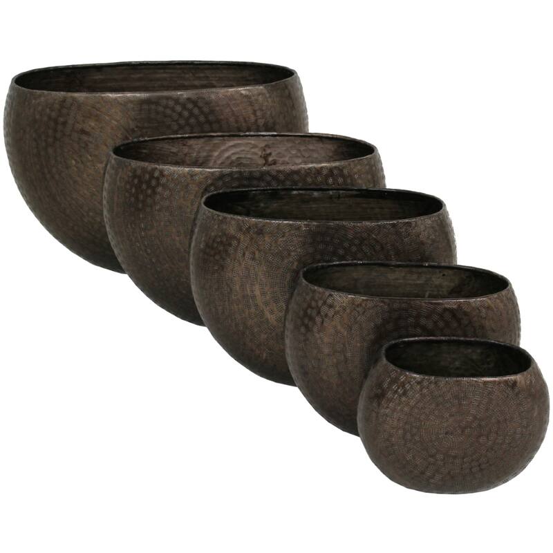 Kersten Planter Aluminium Bronze Set of 5 Pcs | Home and Furniture Home | Vase Kersten Planter Aluminium Bronze Set of 5 Pcs | Home and Furniture Home | Vase