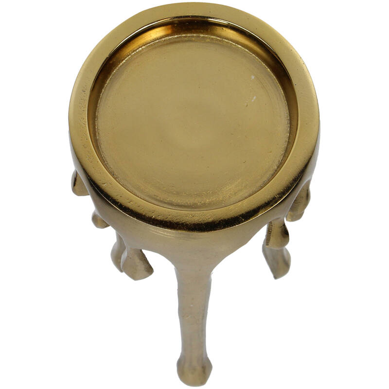 Kersten Candle Holder Drip Aluminium Gold | Candle Holder | Candleholder | Home and Furniture Home Kersten Candle Holder Drip Aluminium Gold | Candle Holder | Candleholder | Home and Furniture Home