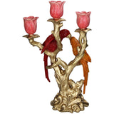 Kersten Candlestick Bird Polyresin Multi