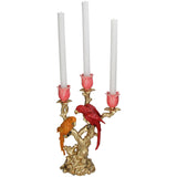Kersten Candlestick Bird Polyresin Multi