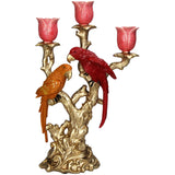Kersten Candlestick Bird Polyresin Multi