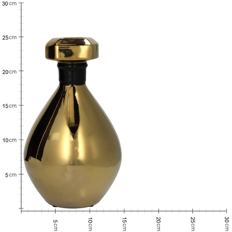 Kersten Vase Perfume Bottle Fine Earthenware Gold | Candle Holder | Candleholder | Home and Furniture Home Kersten Vase Perfume Bottle Fine Earthenware Gold | Candle Holder | Candleholder | Home and Furniture Home