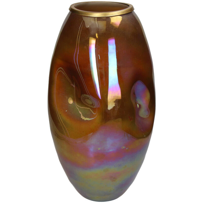 Kersten Vase Dent Glass Amber | Home and Furniture Home | Vase Kersten Vase Dent Glass Amber | Home and Furniture Home | Vase