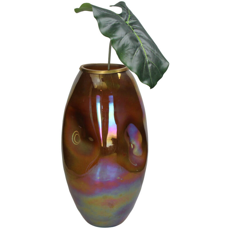 Kersten Vase Dent Glass Amber | Home and Furniture Home | Vase Kersten Vase Dent Glass Amber | Home and Furniture Home | Vase