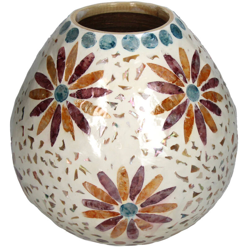 Kersten Vase Capiz Multi | Home and Furniture Home | Spring Festival | Vase Kersten Vase Capiz Multi | Home and Furniture Home | Spring Festival | Vase