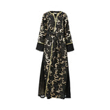 Kaftish Women's Black Kaftan, Free Size