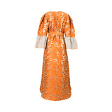 Kaftish Women's Orange Kaftan, Free Size