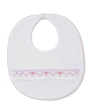 Kissy Kissy Kids New Born Girl's White & Pink Set of Sleepsuit & Bib & Hat