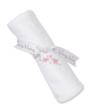 Kissy Kissy Kids New Born Girl's White Blanket
