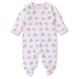 Kissy Kissy Kids New Born Girl's White & Pink Sleepsuit Set