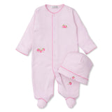 Kissy Kissy Kids New Born Girl's Pink Sleepsuit Set