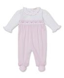 Kissy Kissy Kids New Born Girl's  White & Pink Sleepsuit Set
