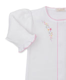 Kissy Kissy Kids New Born Girl's White & Pink Sleepsuit Set