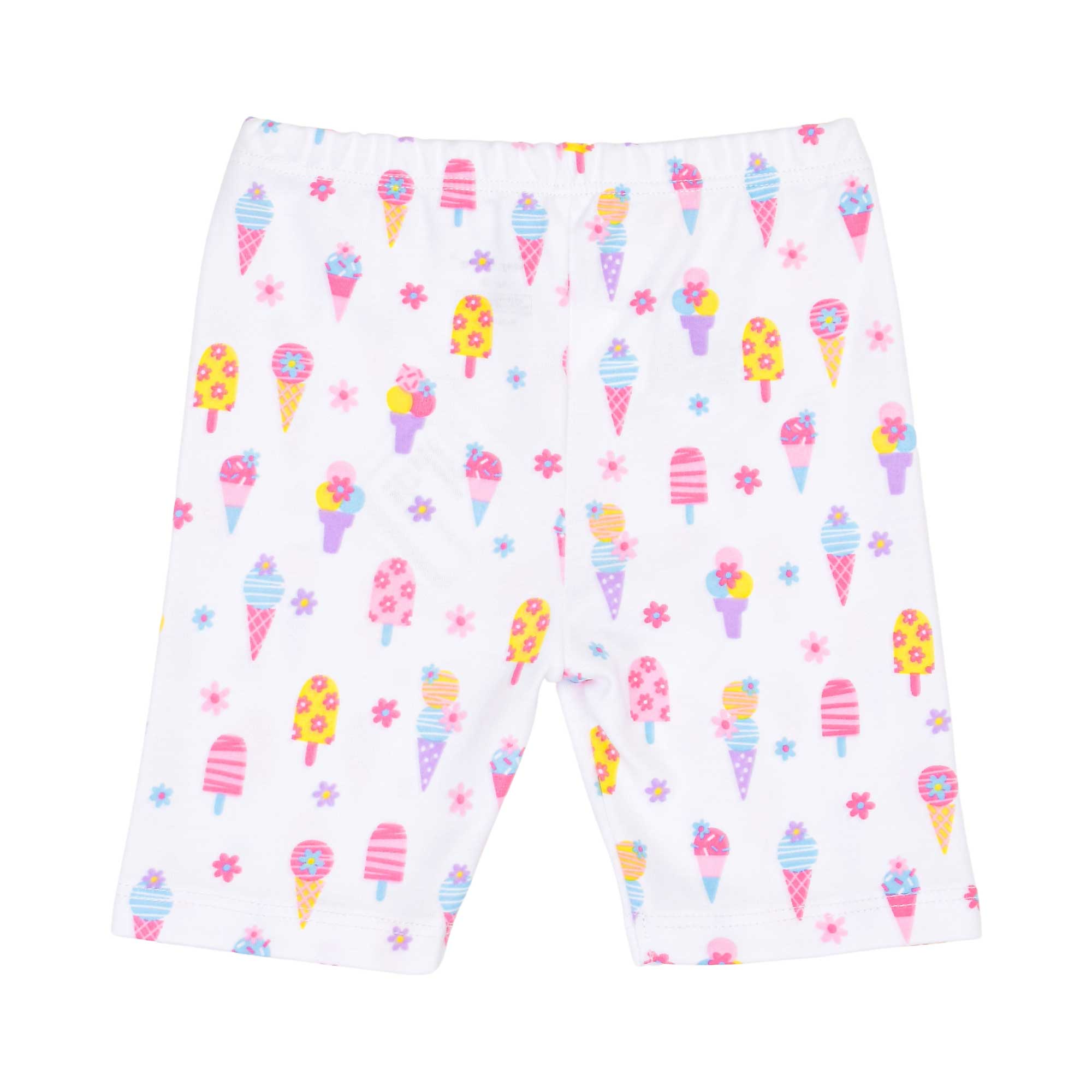 Kissy Kissy Baby Girl's Pyjama Set with Playful Ice Cream and Floral Print