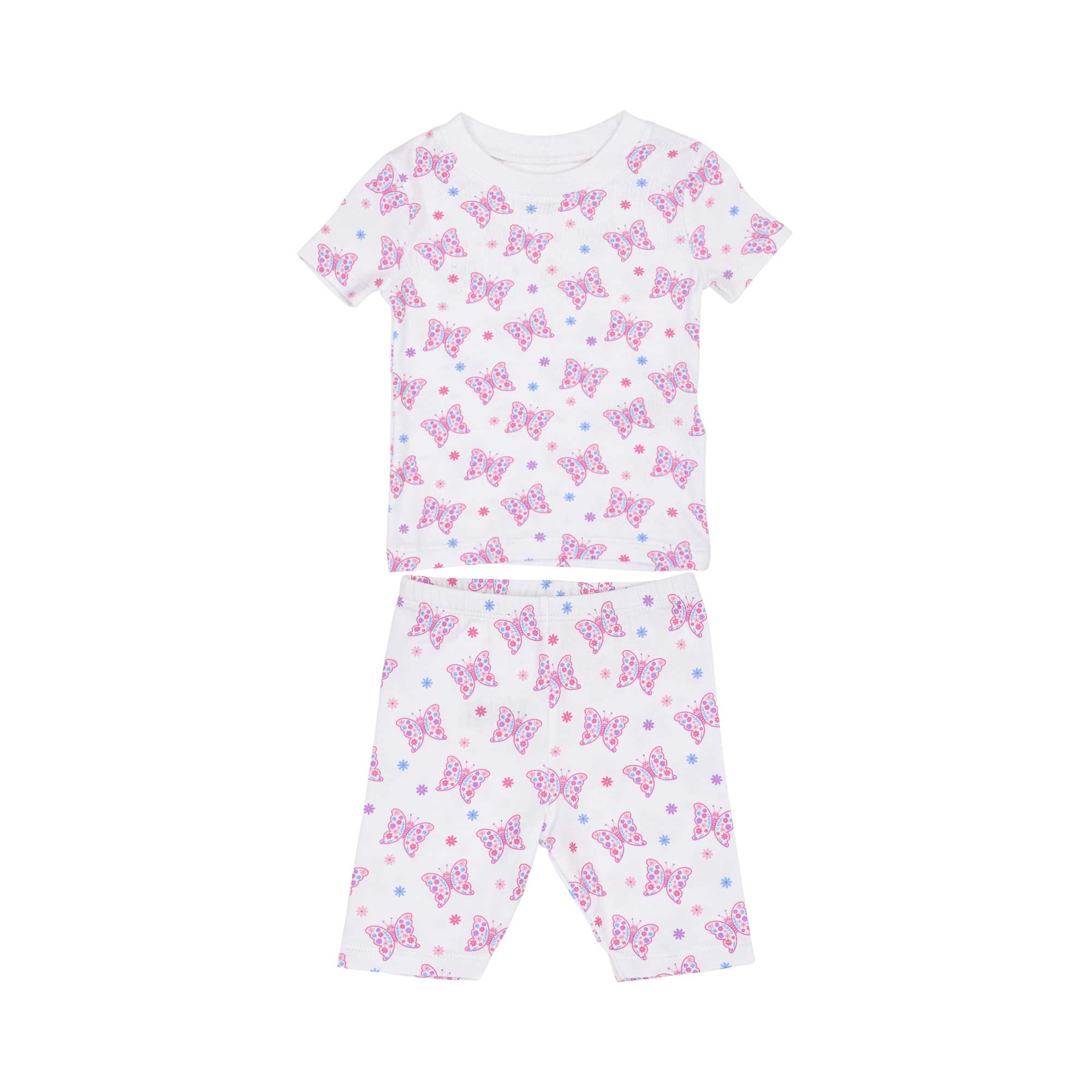 Kissy Kissy Baby Girl's Pyjama Set with Pink Butterfly Pattern
