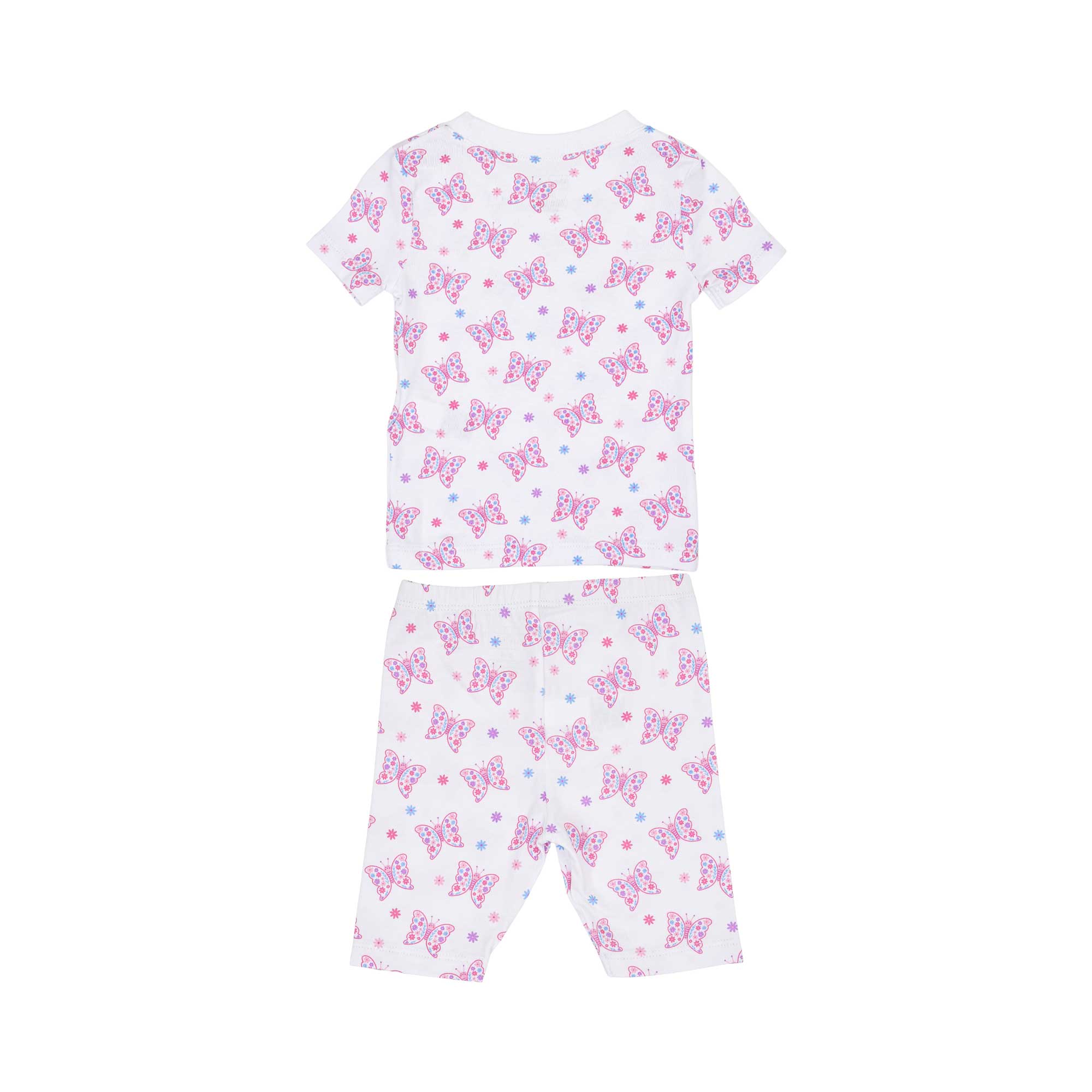 Kissy Kissy Baby Girl's Pyjama Set with Pink Butterfly Pattern