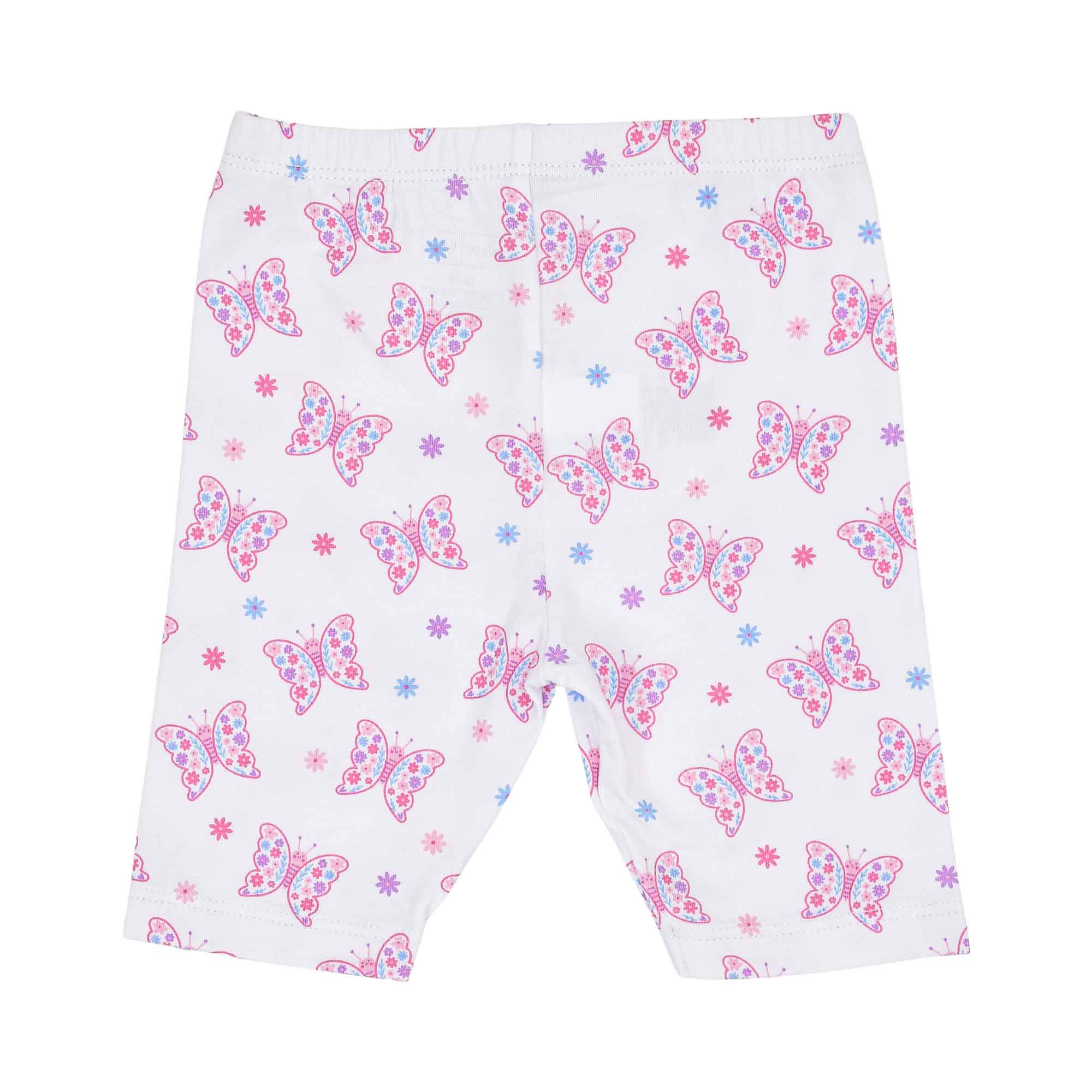 Kissy Kissy Baby Girl's Pyjama Set with Pink Butterfly Pattern