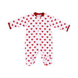 Kissy Kissy Kids New Born Girl's Red Sleepsuit