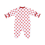 Kissy Kissy Kids New Born Girl's Red Sleepsuit