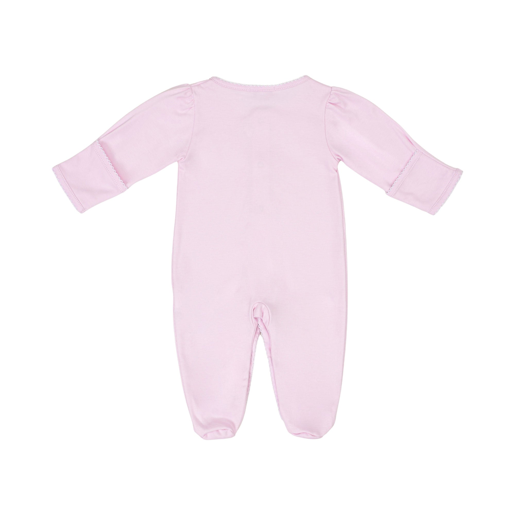 Kissy Kissy New Born Girl's Pink Sleepsuit Set with Hat & Bib