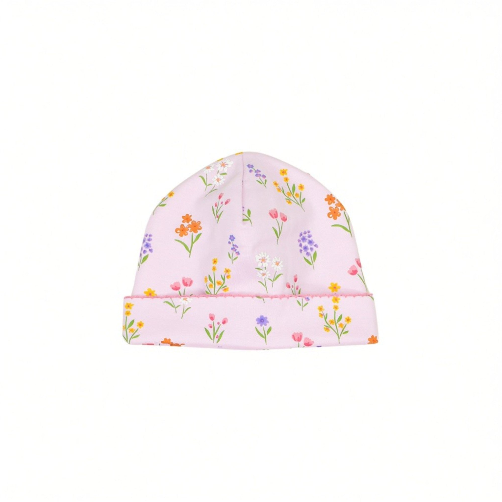 Kissy Kissy New Born Girl's Floral Print Pink Sleepsuit Set with Hat & Bib