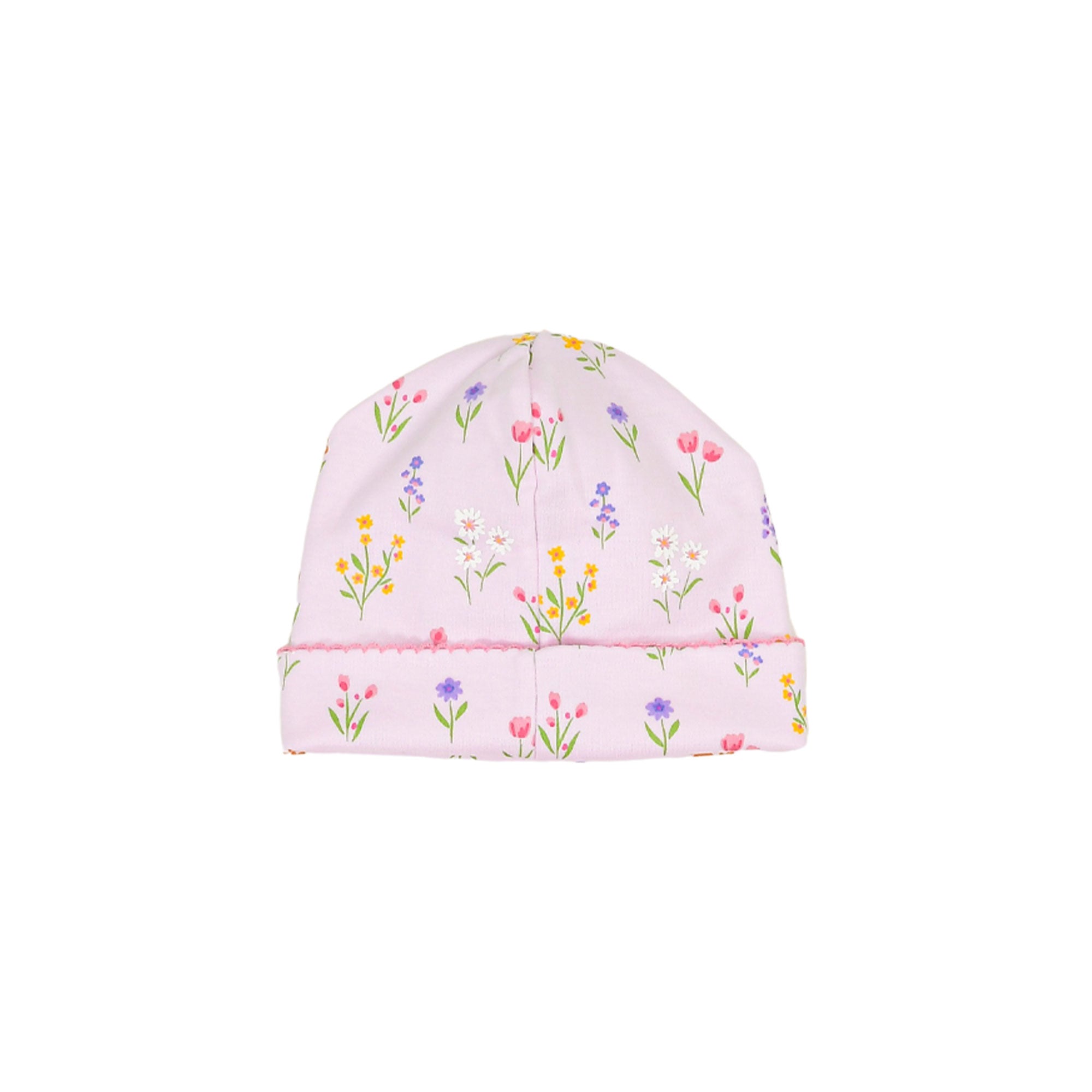 Kissy Kissy New Born Girl's Floral Print Pink Sleepsuit Set with Hat & Bib