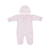 Kissy Kissy New Born Girl's Sleepsuit with Ruffled Collar