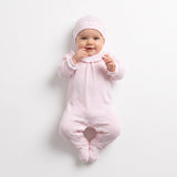 Kissy Kissy New Born Girl's Sleepsuit with Ruffled Collar