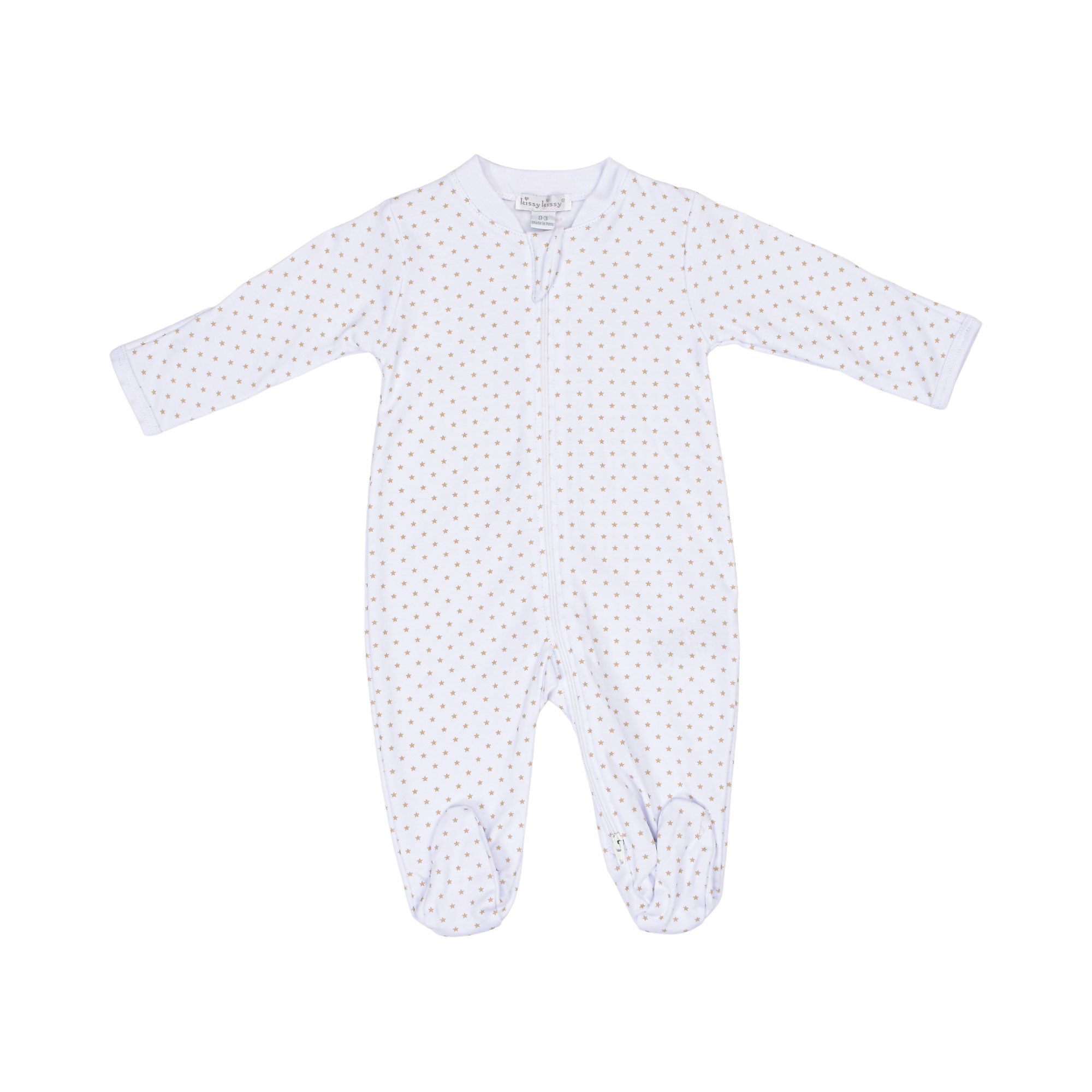 Kissy Kissy Newborn's Star Pattern Sleepsuit with Hat & Bib