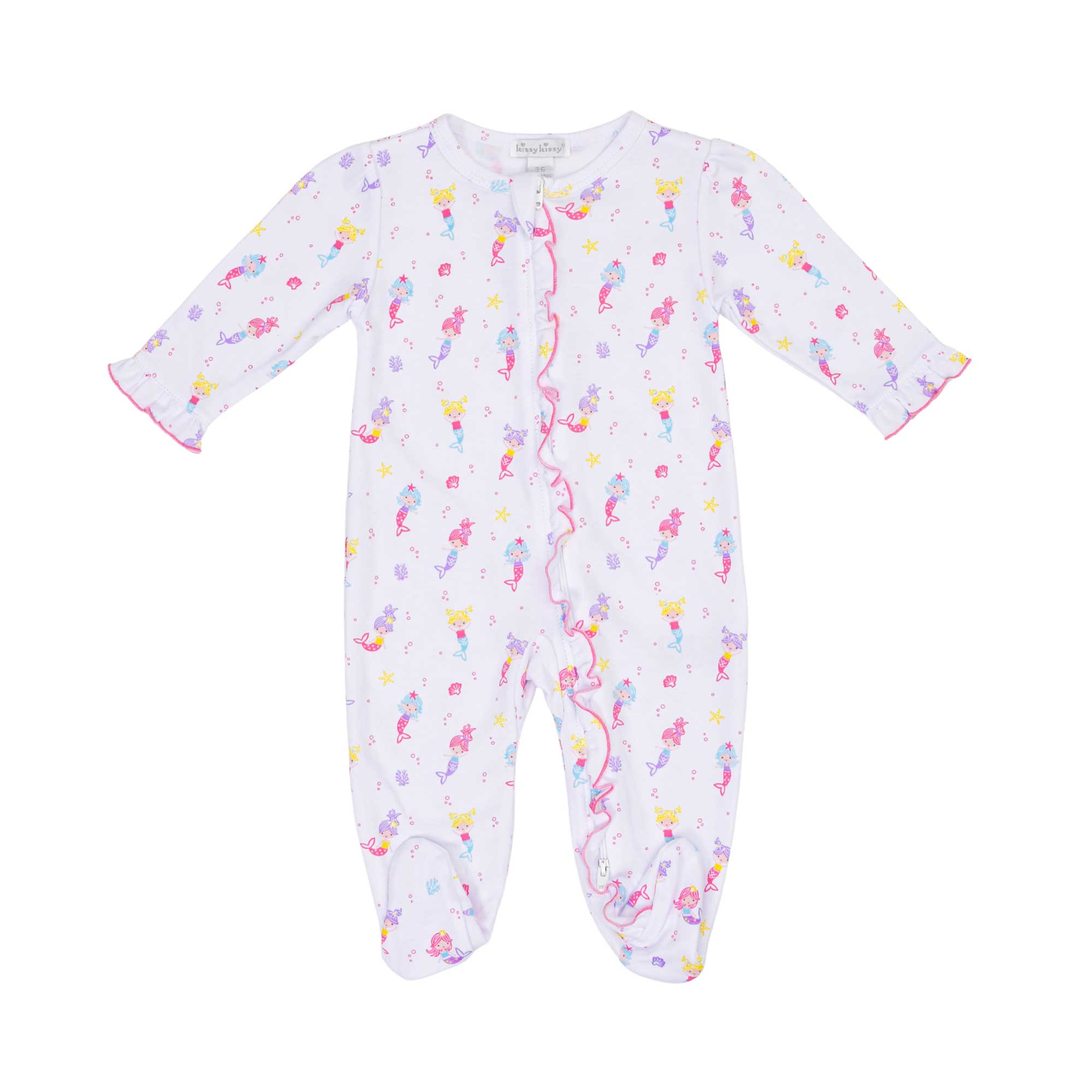 Kissy Kissy New Born Girl's Mermaid Print Sleepsuit