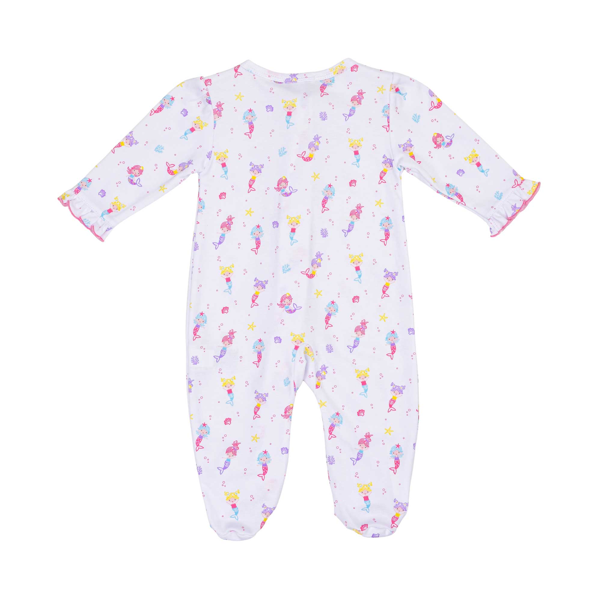 Kissy Kissy New Born Girl's Mermaid Print Sleepsuit