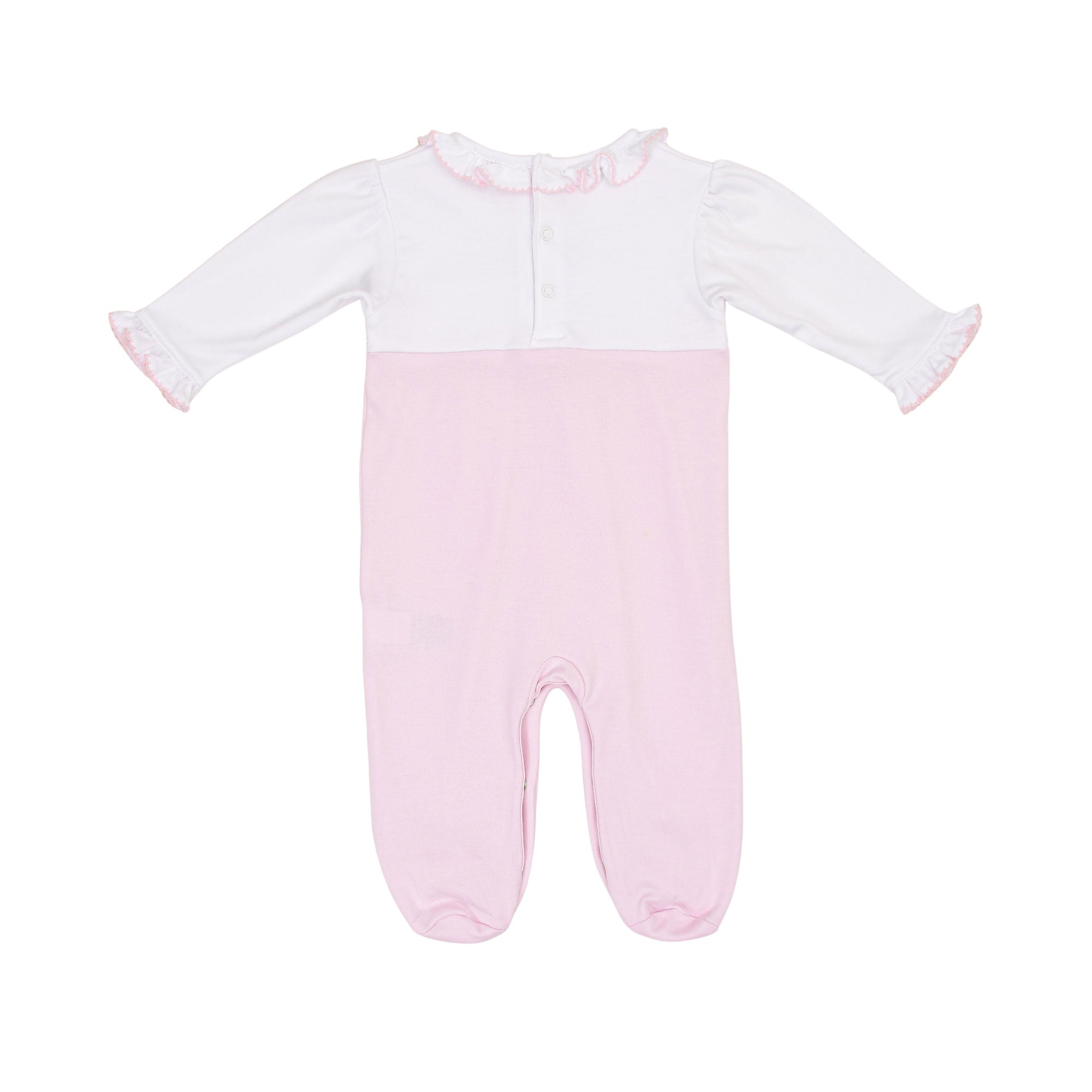 Kissy Kissy New Born Girl's Bodice Ruffle Sleepsuit with Hat