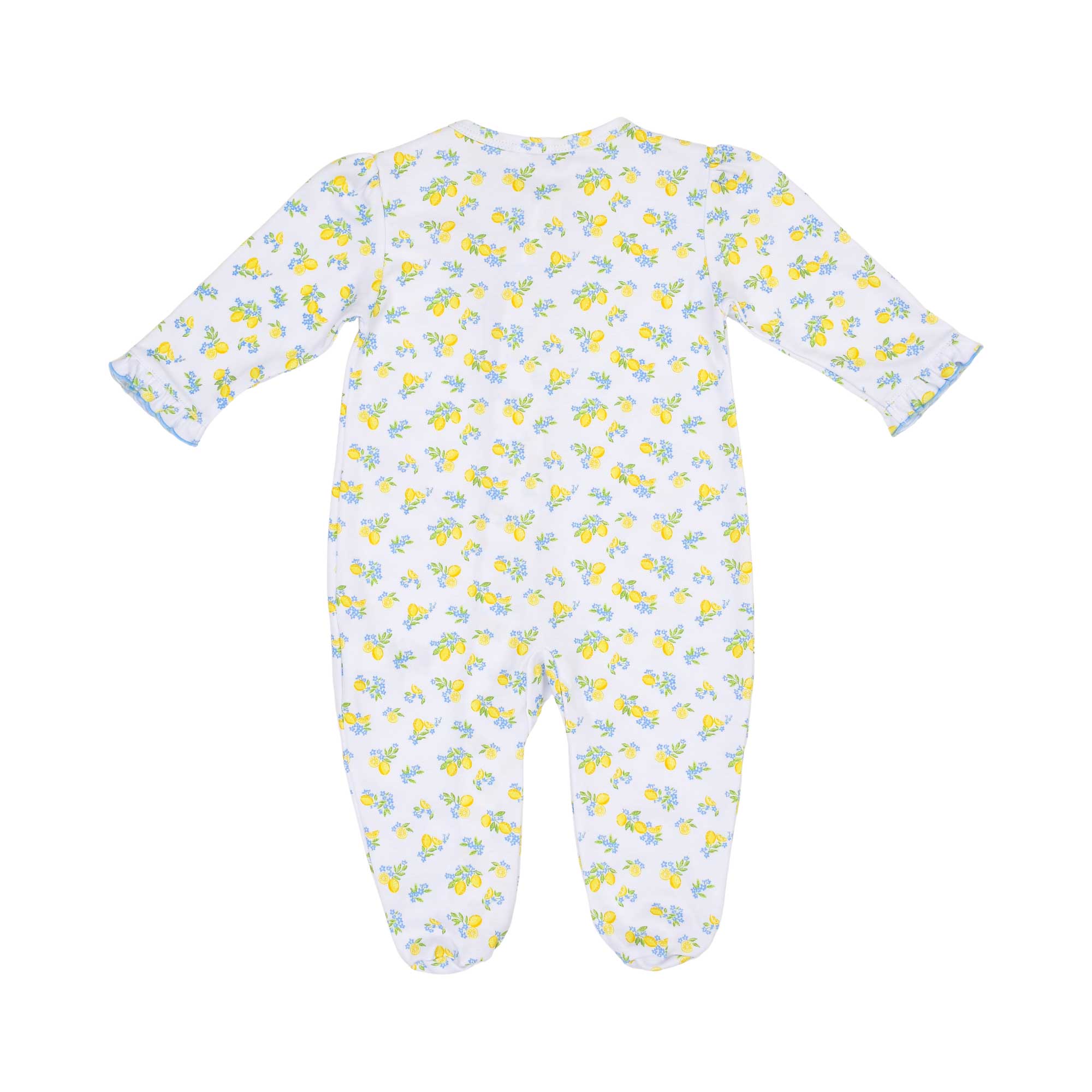 Kissy Kissy New Born Girl's Lemon Printed Sleepsuit with Headband